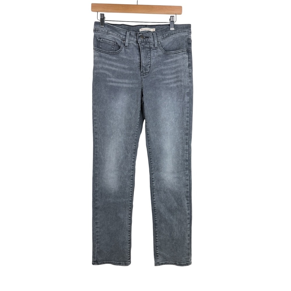 Levi's Women's 314 Shaping Straight Jeans size 28 Gray